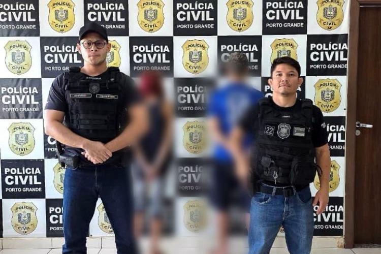 Em Porto Grande, Polícia Civil prende duas pessoas por tráfico e receptação