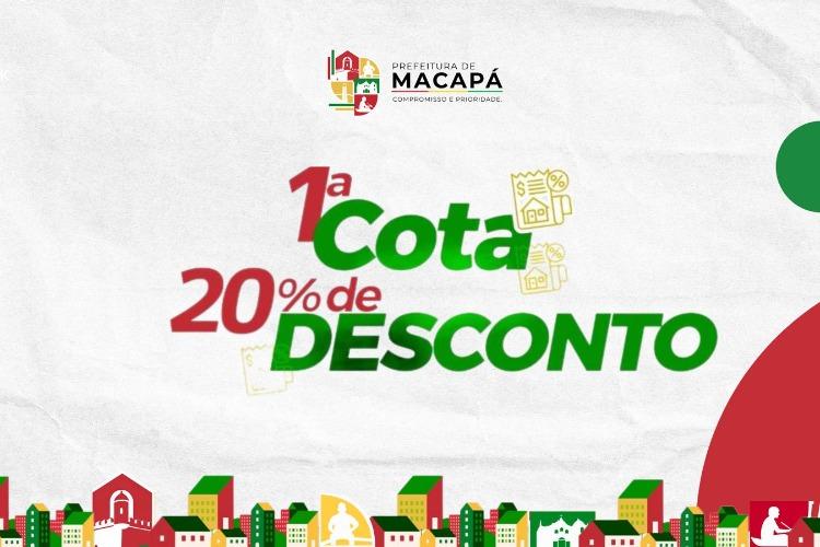 IPTU 2026: primeira cota vence em 10 de abril com 20% de desconto em Macapá