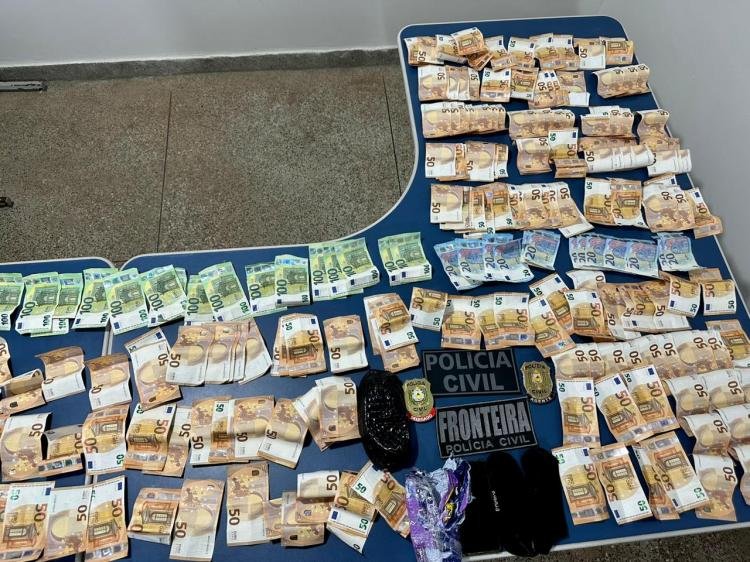Suspeito é preso durante operação em Oiapoque com grande quantia em moeda estrangeira