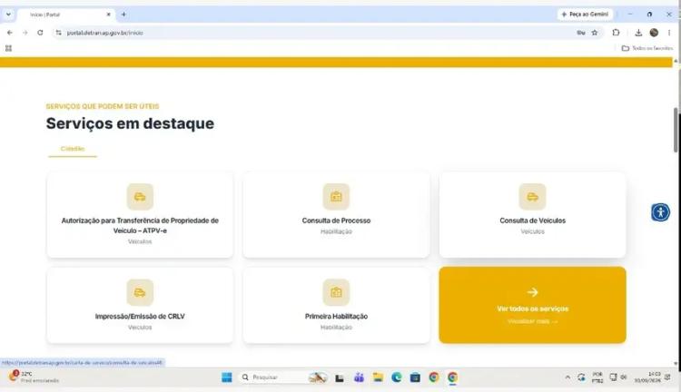 Governo do Amapá disponibiliza novo portal do Detran com serviços digitais ao cidadão