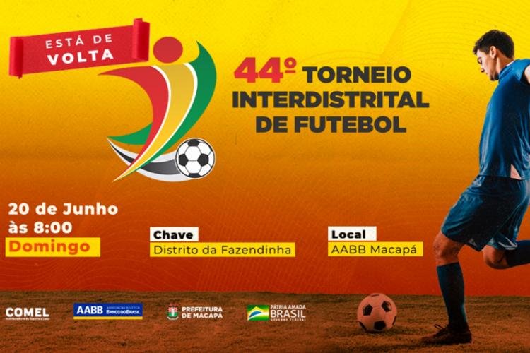 44º TORNEIO INTERDISTRITAL É RETOMADO NO PRÓXIMO DOMINGO (20)