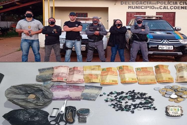 POLÍCIAS CIVIL E MILITAR APREENDEM VÁRIAS PORÇÕES DE CRACK COM CASAL DE NAMORADOS EM CALÇOENE