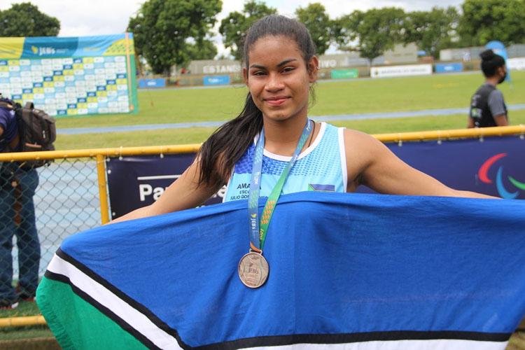 Estudante leva o Amapá ao pódio do atletismo pela 2ª vez na história dos Jogos Escolares Brasileiros