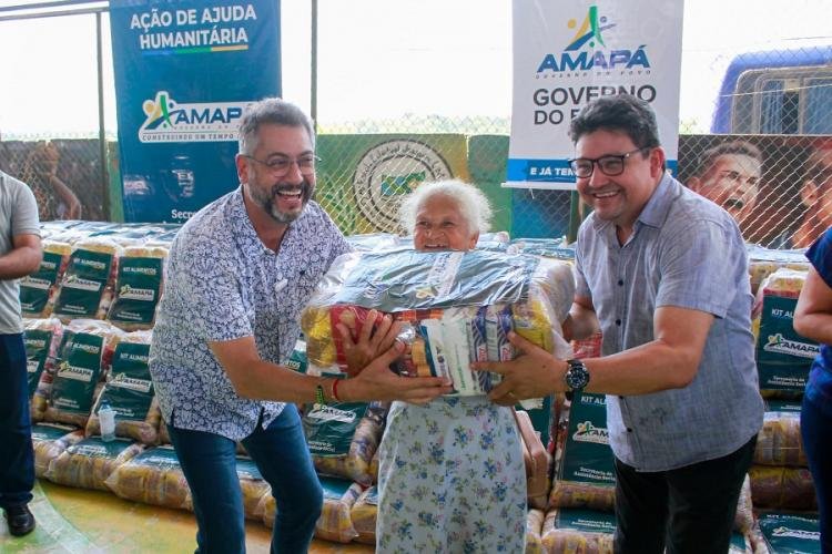 Governador Clécio Luís lidera nova ajuda humanitária e entrega 460 kits de alimentos para produtores rurais de Oiapoque