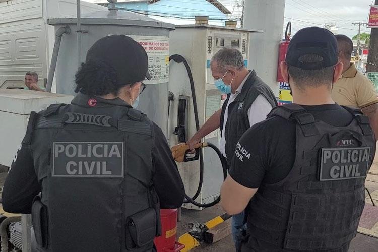 POLÍCIA CIVIL FISCALIZA POSTOS DE REVENDA DE COMBUSTÍVEIS DURANTE A OPERAÇÃO INTEGRADA “CIBUS II”