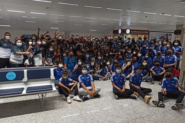 Com 240 integrantes, delegação amapaense chega ao Rio para os Jogos Escolares Brasileiros 2021