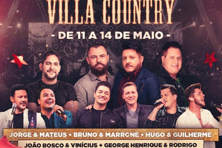 Villa Country comemora seus 21 anos em quatro dias de festa e traz grandes nomes do sertanejo