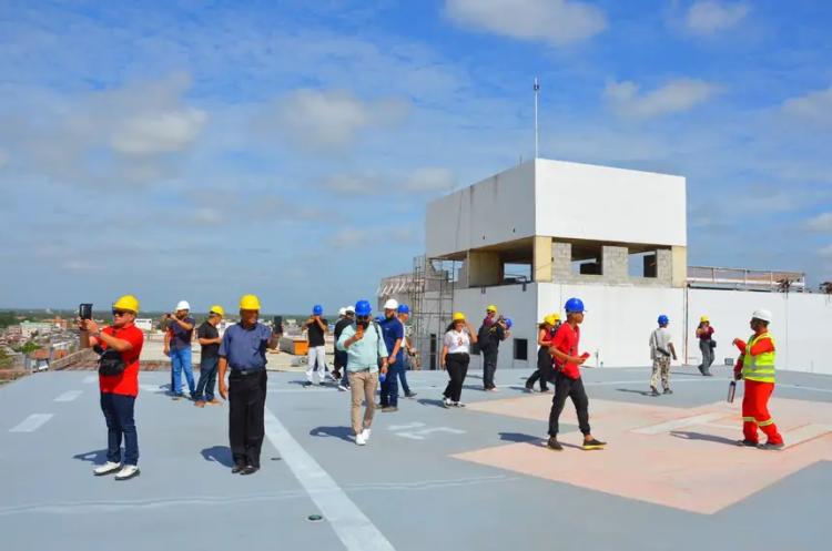 Governo do Amapá apresenta avanços da obra do novo Hospital de Emergência em visita guiada à imprensa