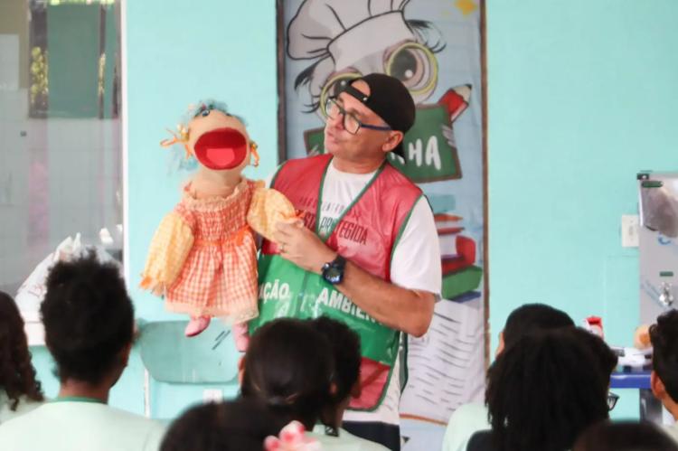'EducaShow' orienta crianças sobre incêndios durante a estiagem e os efeitos do El Niño, em ação do Governo do Amapá no Curiaú
