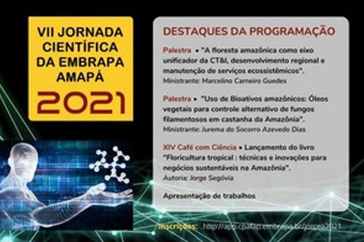 VII Jornada Científica da Embrapa Amapá será realizada de 13 a 15 de outubro