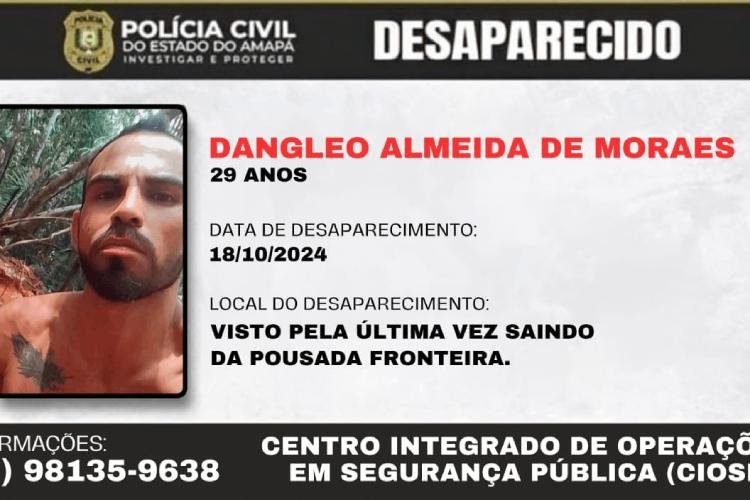 Polícia Civil pede a colaboração da população para localizar homem desaparecido