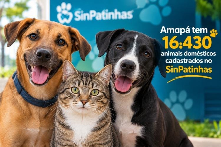 Amapá tem 16.430 animais domésticos cadastrados no SinPatinhas