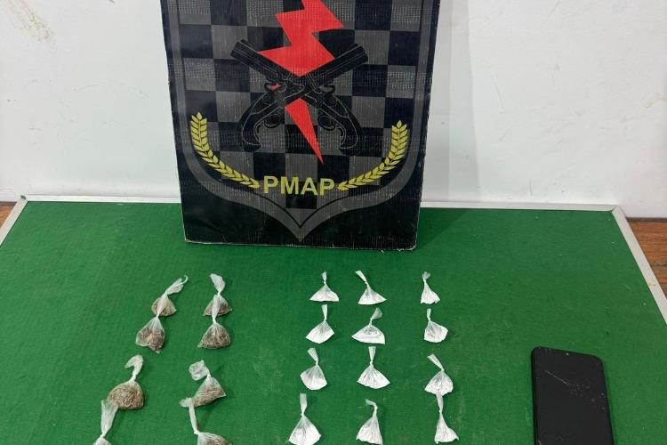 Batalhão de Força Tática realiza prisão de 2 por tráfico de drogas em Macapá durante o fim de semana