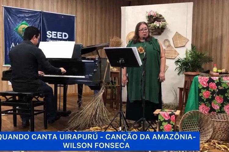 Walkíria Lima realiza live com recital de 11 lendas da Amazônia e temática sobre regionalismo local