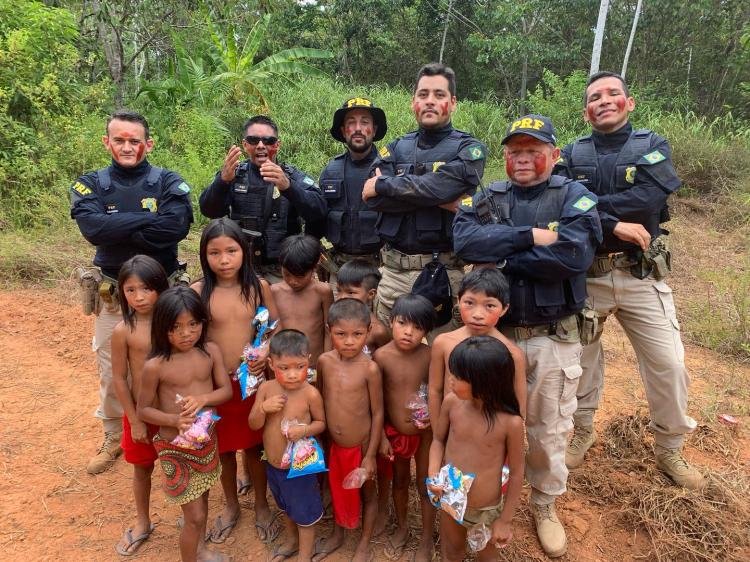 PRF interage e reforça parceria com indígenas nas terras Waiãpi