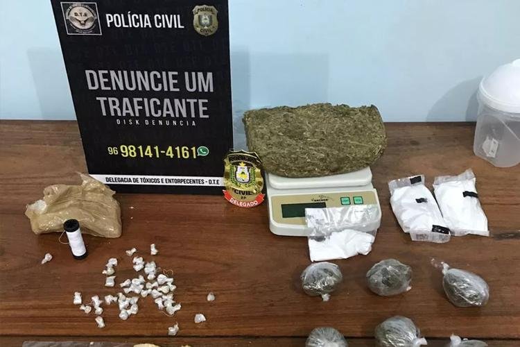 Casal é preso com 500 gramas de crack e mais um quilo da droga "skank", em Macapá