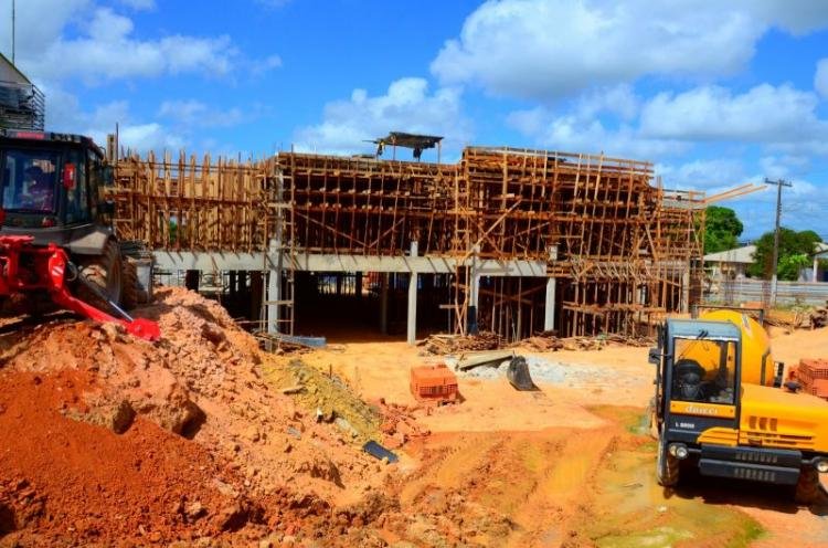 Governo do Amapá finaliza base de sustentação do 1º bloco na 2ª etapa das obras do Hospital Regional de Porto Grande