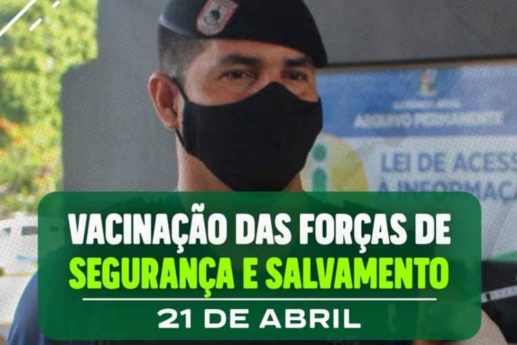 COVID-19: SEMSA REALIZA VACINAÇÃO PARA PROFISSIONAIS DAS FORÇAS DE SEGURANÇA E SALVAMENTO NESTA QUARTA-FEIRA (21)