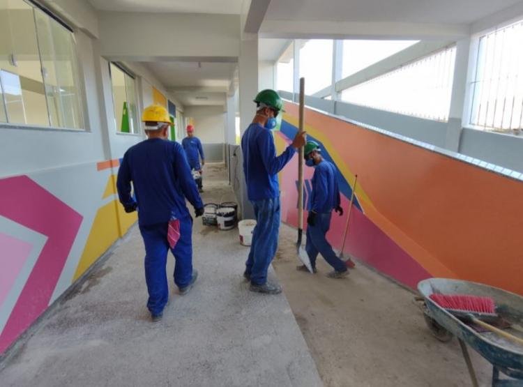 Governo do Amapá executa obra de reforma e reconstrução da Escola Estadual Ruth Bezerra, em Macapá