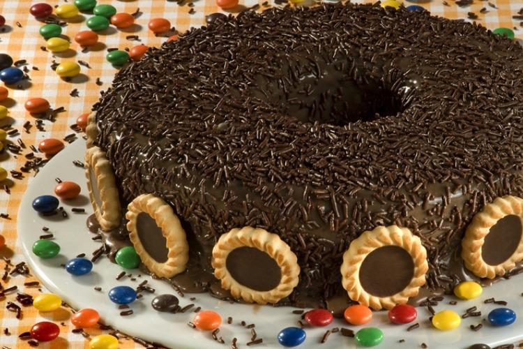 Para o fim de semana - Brigadeirão com Biscoito