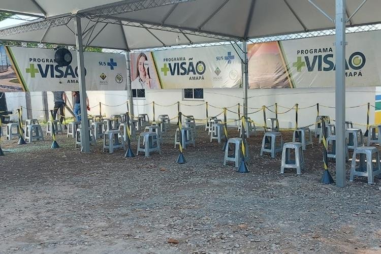 Estrutura para atender 10 mil pessoas com o programa Mais Visão é montada no Vale do Jari