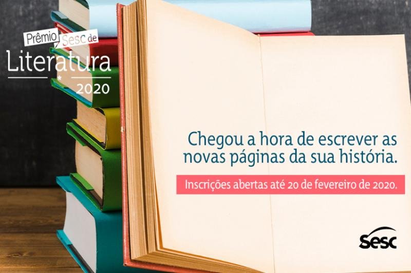 Prêmio Sesc de Literatura abre inscrições para edição 2020