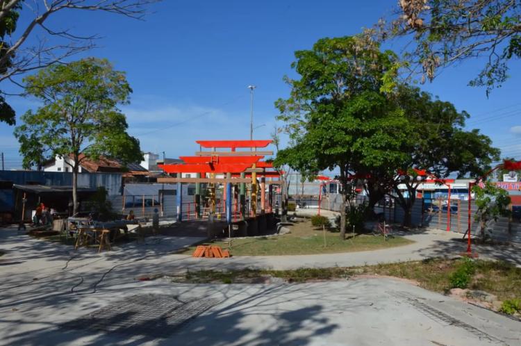 Governo do Amapá revitaliza Praça do Equinócio e integra monumentos orientais em homenagem aos primeiros imigrantes japoneses no estado