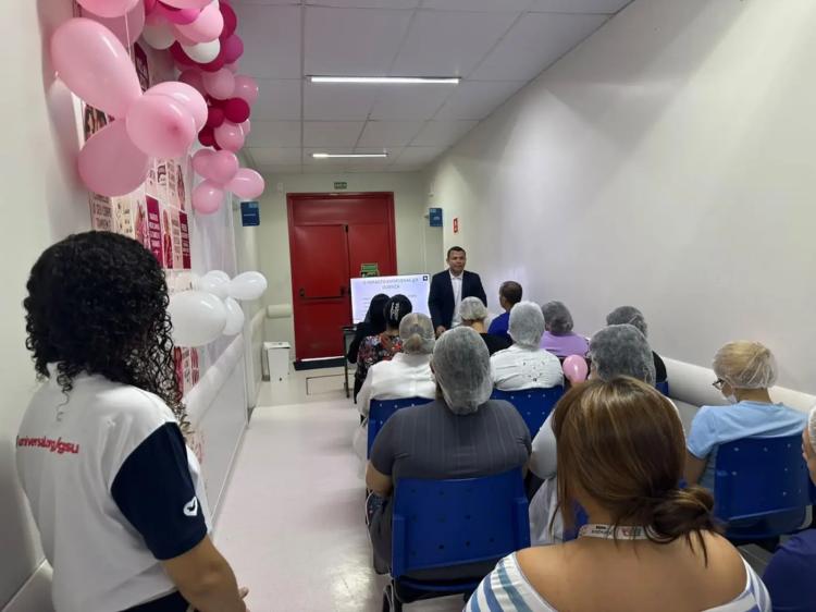 Anexo do HE transforma palestra em momento de acolhimento e autocuidado no Outubro Rosa