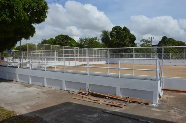 Governo do Amapá avança nas obras da praça do Centro Didático Adamor Picanço para ser entregue em breve à população