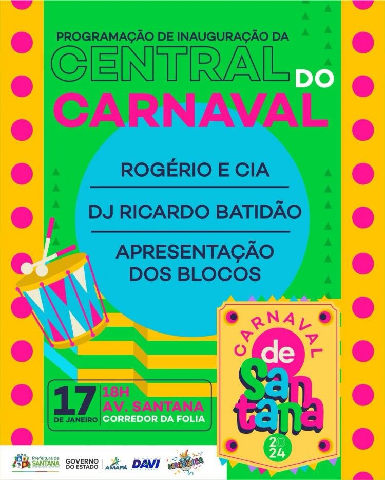 Carná Santana: Central do Carnaval será inaugurada nesta quarta-feira (17)