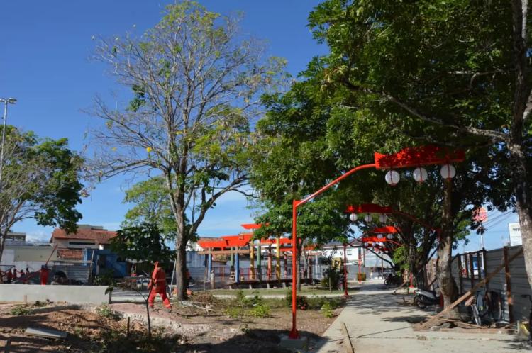 Governo do Amapá revitaliza Praça do Equinócio e integra monumentos orientais em homenagem aos primeiros imigrantes japoneses no estado