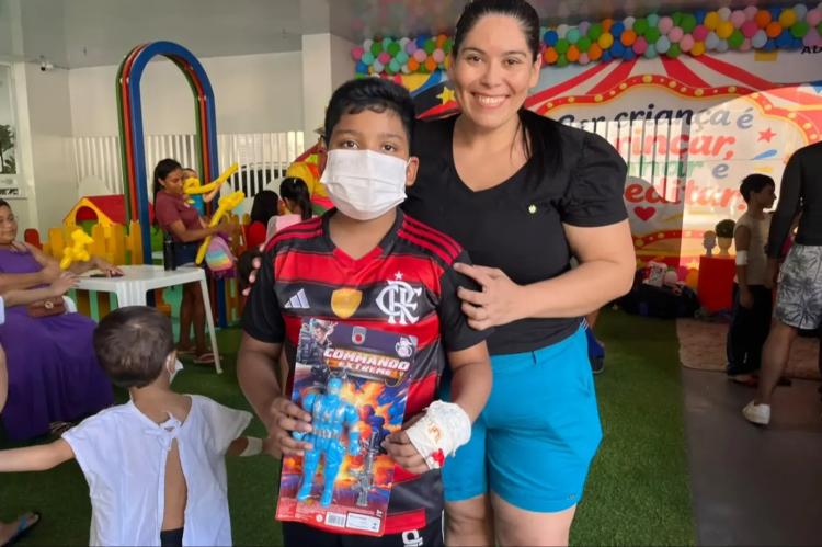 Governo do Amapá promove dia de alegria e diversão para crianças atendidas no HCA