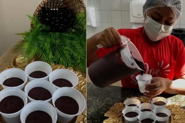 Junho Vermelho: doadores de sangue recebem lanche regionalizado de açaí com farinha no Hemoap