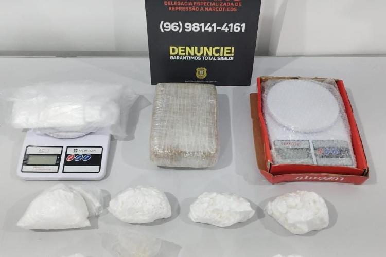 Polícia Civil prende homem em flagrante com 2 kg de cocaína em Macapá