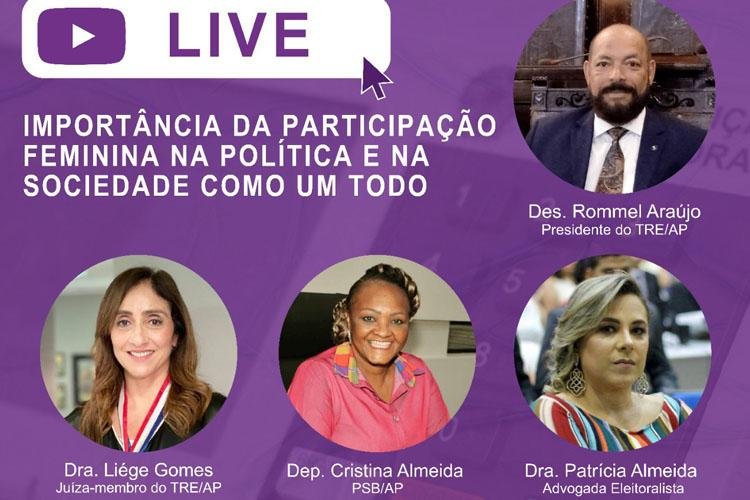Participação feminina na política é tema de Live