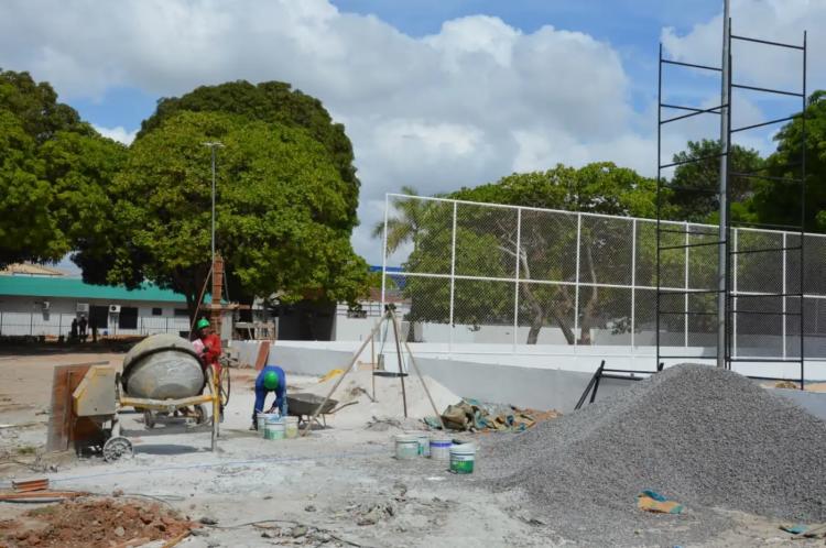 Governo do Amapá avança nas obras da praça do Centro Didático Adamor Picanço para ser entregue em breve à população