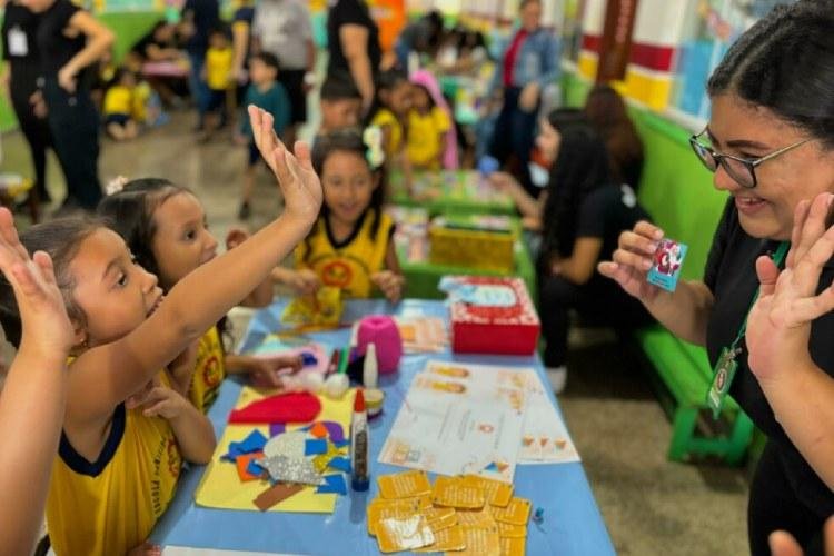 Estudantes da Escola Municipal Tia Madalena participam de Mostra Pedagógica realizada por acadêmicos de pedagogia da Unifap