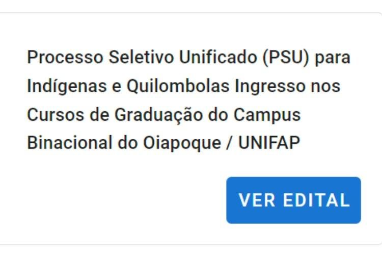 Processo Seletivo do Campus Oiapoque oferta vagas para indígenas e quilombolas