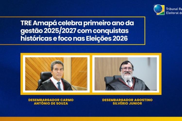 TBT ELEITORAL: TRE Amapá celebra primeiro ano da gestão 2025-2027 com conquistas históricas e foco nas Eleições 2026