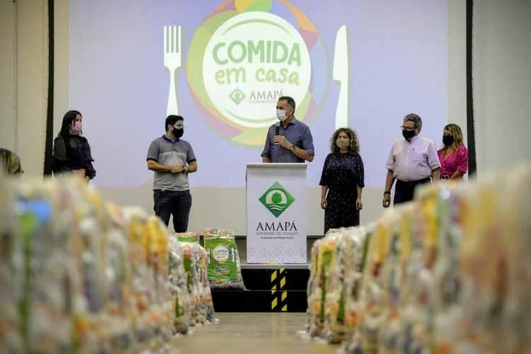 Comida em Casa: Governo do Amapá entrega alimentos para empreendedores