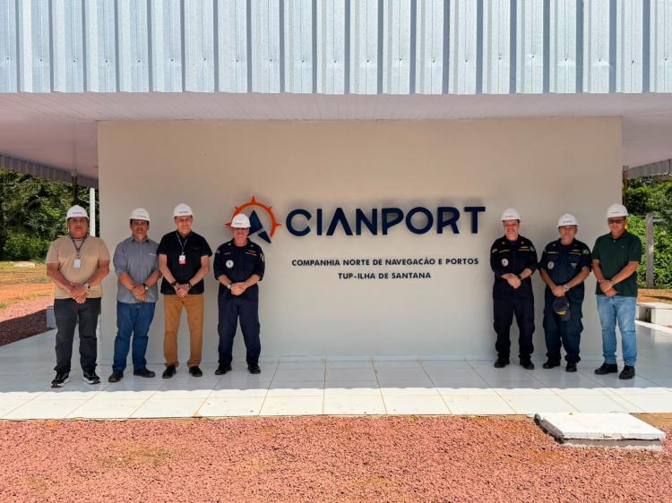 Diretoria da CDSA realiza visita técnica às obras do novo porto da Cianport em Santana