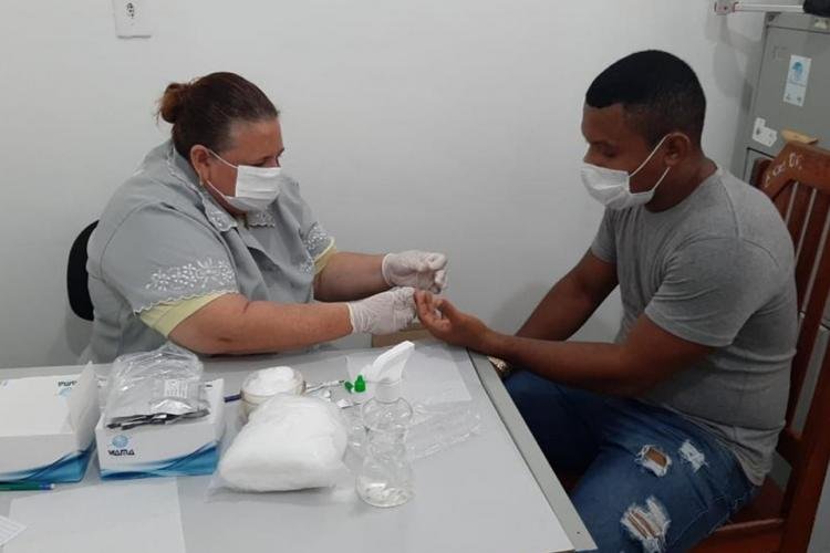 JOGADORES SÃO TESTADOS PARA COVID-19 ANTES DO 44º TORNEIO INTERDISTRITAL DE FUTEBOL