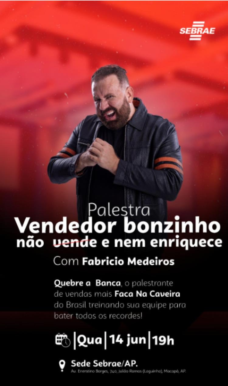 Sebrae apresenta Programa de Capacitação para Shoppings e Galerias Comerciais com palestra de Fabrício Medeiros, renomado especialista em vendas