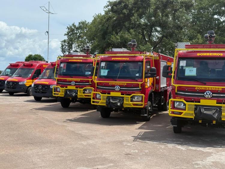 Corpo de Bombeiros do Amapá recebe 54 novas viaturas e equipamentos modernos