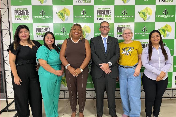 Secretaria da Mulher e CRAM visitam a Defensoria Pública para fortalecer a Rede de Atendimento à Mulher
