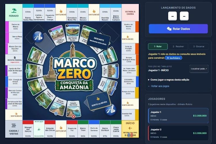 Marco Zero: jogo de tabuleiro mistura referências de Macapá e Belém em disputa pela conquista da Amazônia