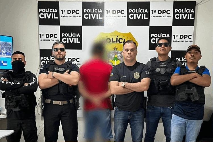 Em Laranjal do Jari, PC prende homem em flagrante por porte ilegal de arma, disparo em lugar habitado e ameaça