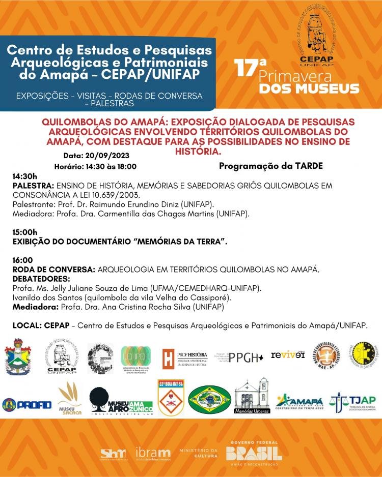 Cepap/Unifap na 17ª Primavera dos Museus: Programação imperdível!