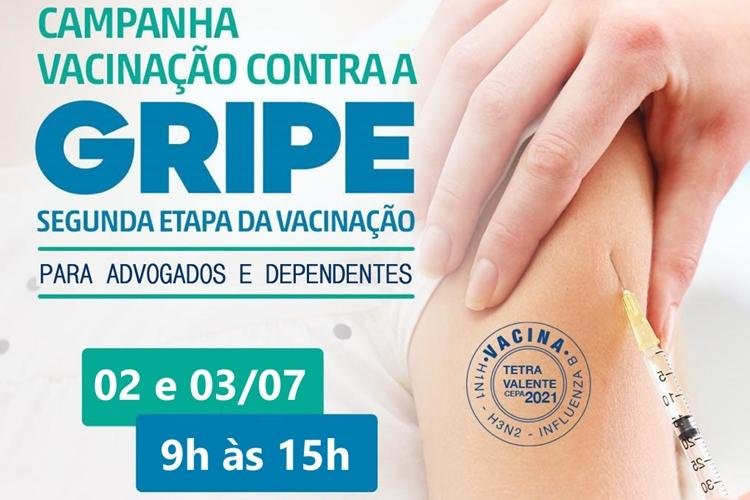 SEGUNDA ETAPA DA VACINAÇÃO CONTRA GRIPE E TRÍPLICE VIRAL CONFIRMADA PARA SEXTA E SÁBADO
