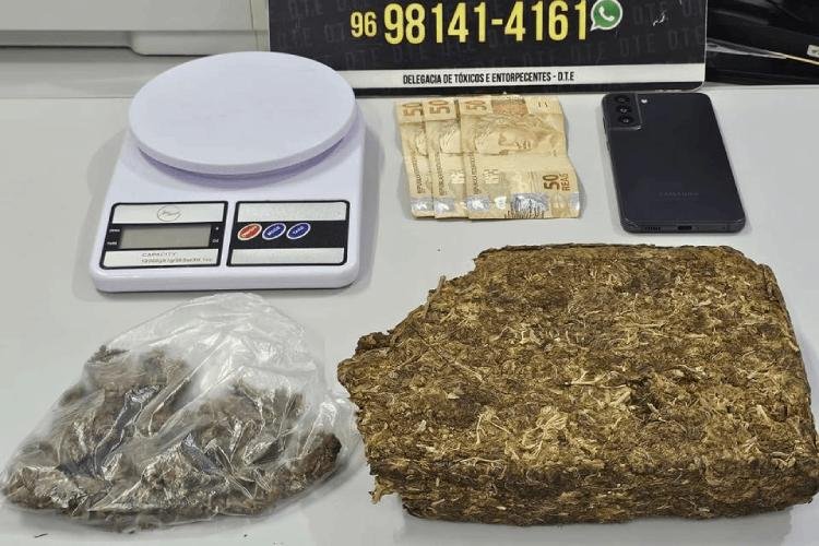 Polícia Civil prende membro de facção e apreende drogas e celular roubado em Macapá